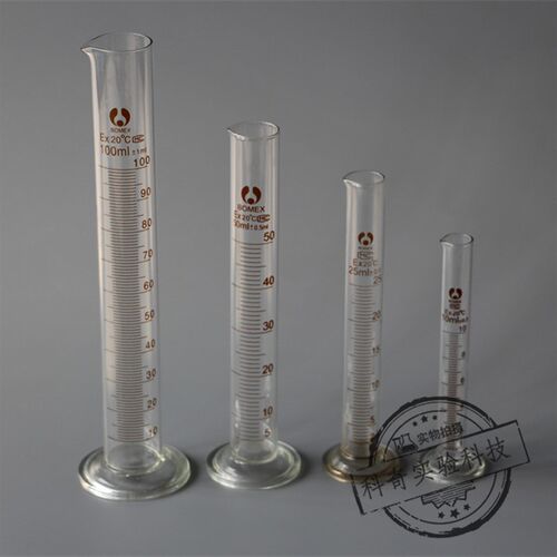 10ml 25ml 50ml 100ml玻璃量筒 厚壁量筒 玻璃量筒实验室玻璃器皿