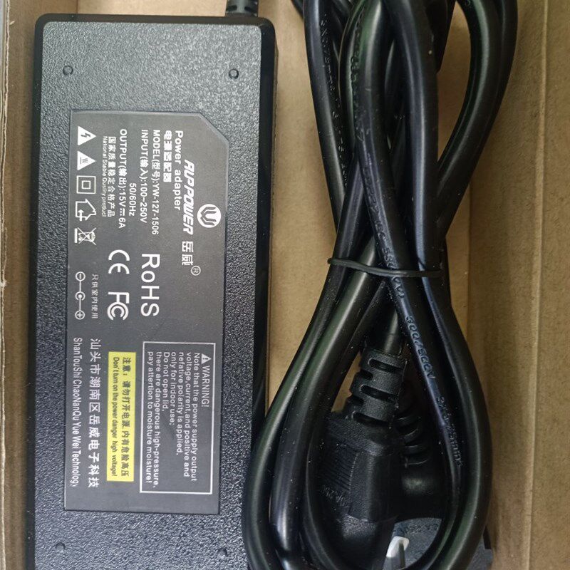 岳威15V6A电源适配器POE交换机无线AP网络摄像机电源通用5A4A3A