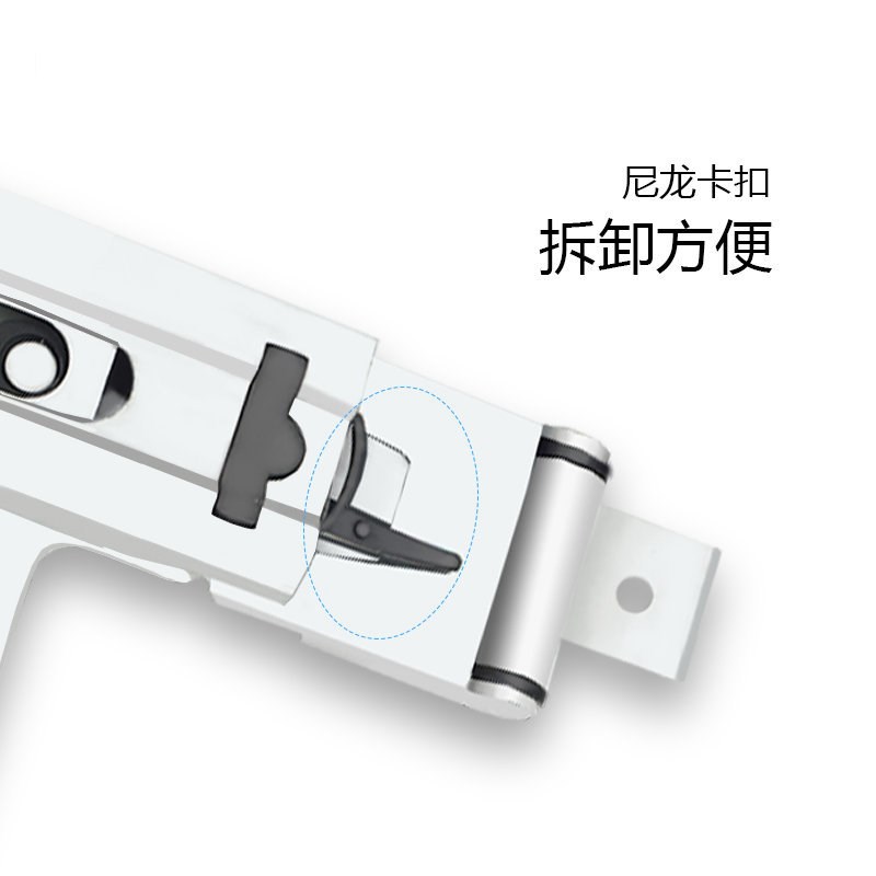 加厚衣柜推拉镜轨道三节导轨旋转折叠滑轨侧拉橱柜穿衣镜滑道配件