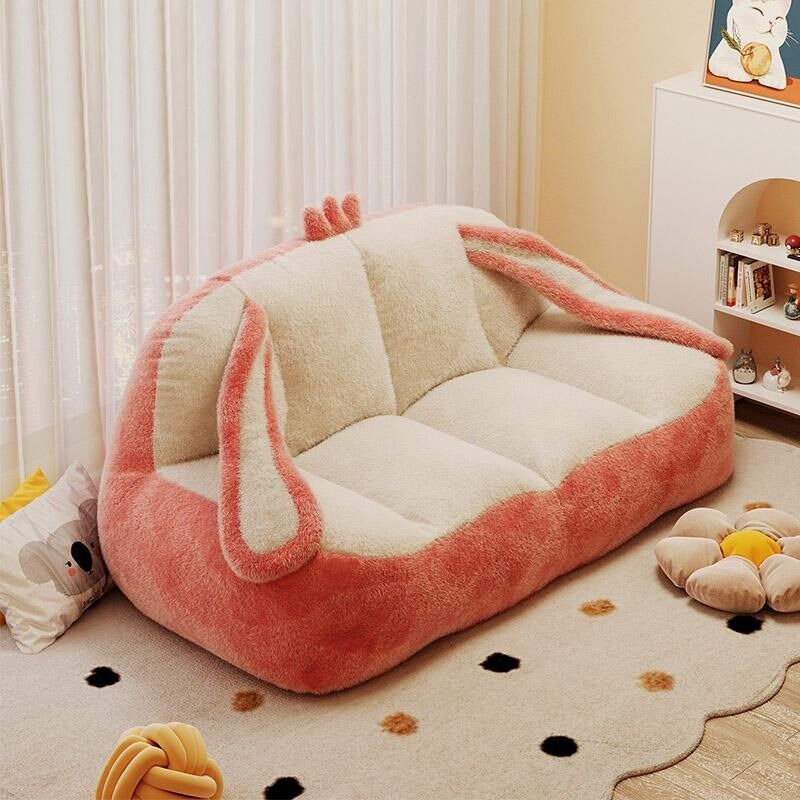 卡通懒人沙发兔子可躺可睡单双人卧室阳台休闲椅儿童房间小沙发