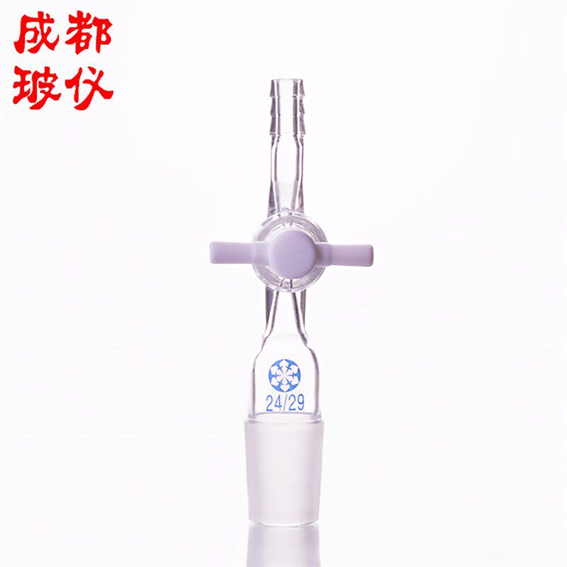 F4直型接头具活塞 直型抽气接头 四氟节门 14#19#24#29#34#40#50#