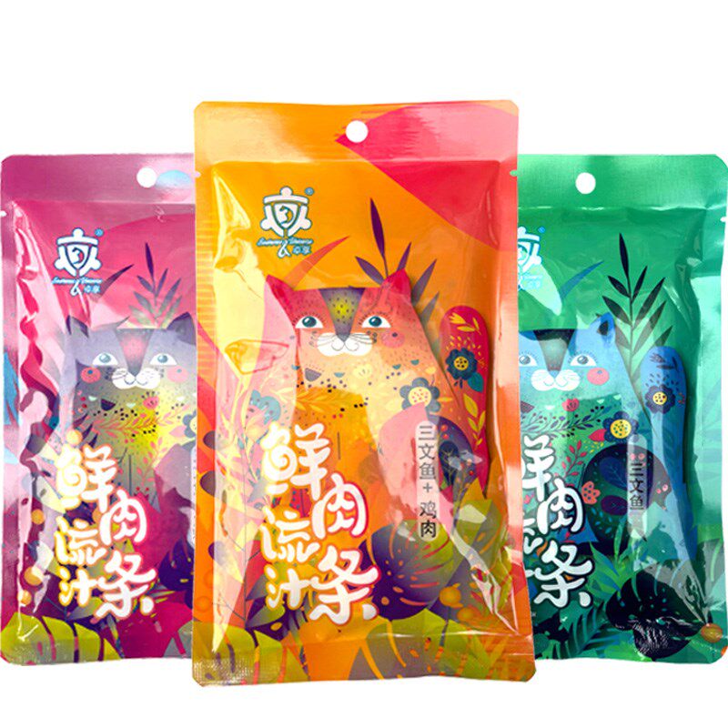卓享银享猫条12g*24支三文鱼鸡肉流食猫零食猫咪湿粮4包补水湿粮