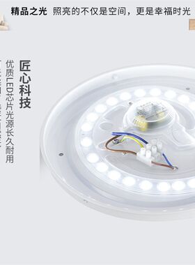 西顿照明LED吸顶灯CEX18-03-08 18W锋芒 风影银边超薄