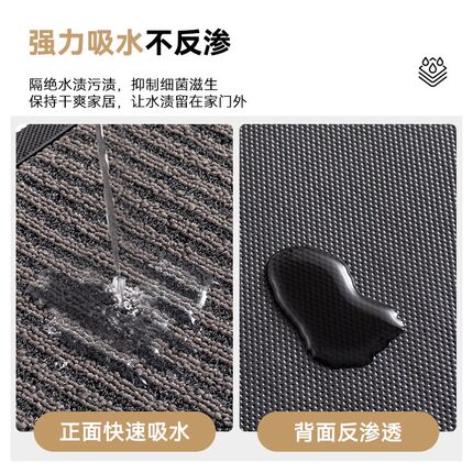 入户门地垫2024新款进门脚垫家用门外蹭脚垫别墅玄关入门垫脚踏垫