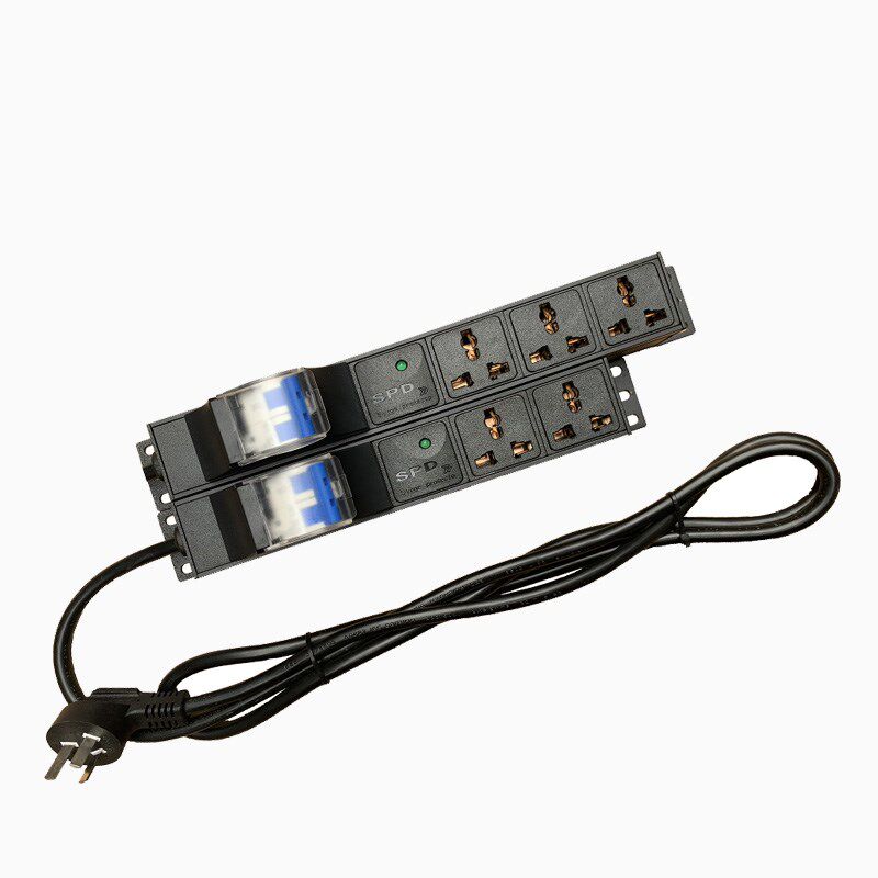 PDU大功率工业排插座10A16A4000W3568位空开防雷接拖线板家用无线