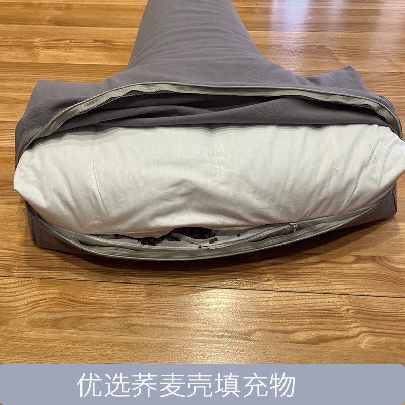 T型打坐垫双盘打坐荞麦壳透气丁字垫可拆卸禅修垫蒲团禅修专用垫
