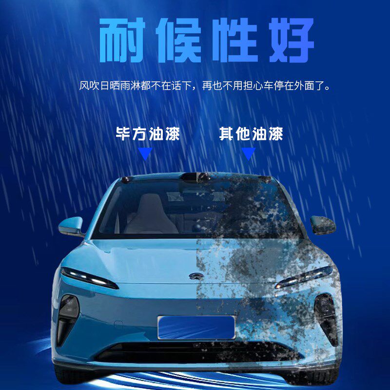 蓝色2K汽车油漆桶装成品汽车漆专用翻新喷漆星空天青蓝防锈金属漆