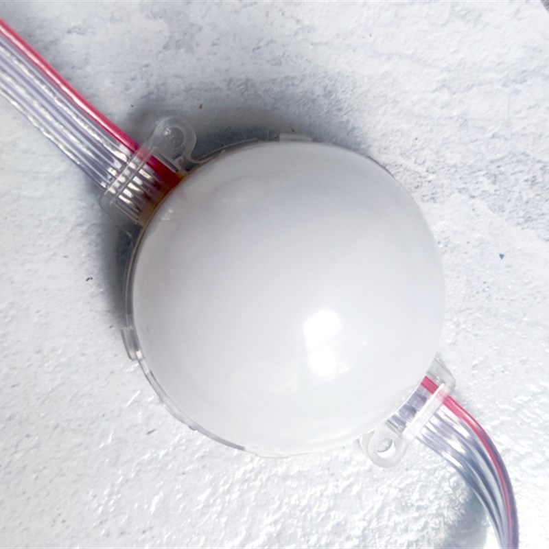 led防水点光源24V全彩跑马灯招牌室外广告牌匾黄白光户外防雨