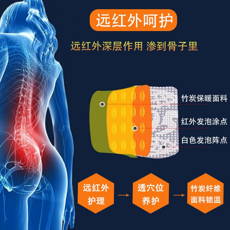 505远红外护腰带腰椎间盘突出劳损夏季透气保暖护腰带男女