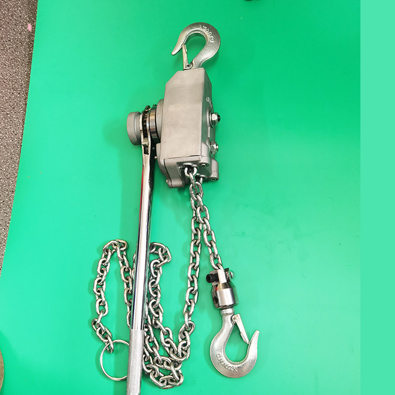 铝合金链条手扳葫芦电力施工牵引紧线器张力机2吨链式手摇拉紧器
