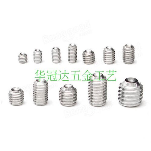 包邮510个/盒 12.9级黑色内六角紧定螺丝 机米顶丝无头定位螺钉M3