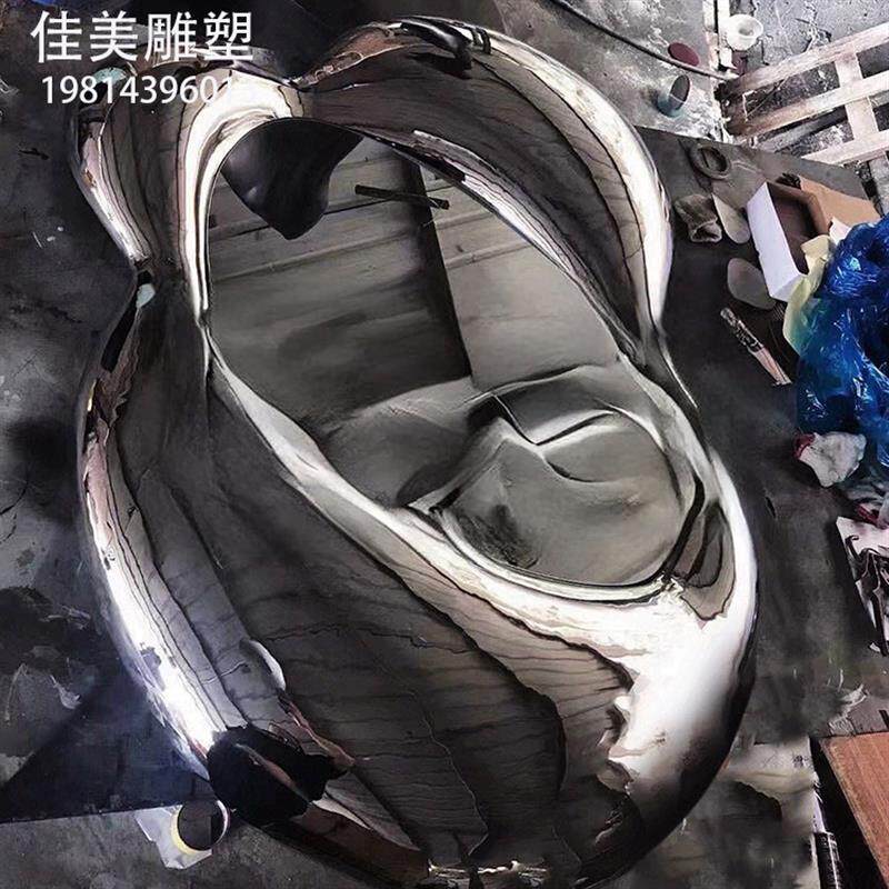 不锈钢金属镜子壁饰酒店家居轻奢软装饰品客厅玄关餐厅墙面挂件
