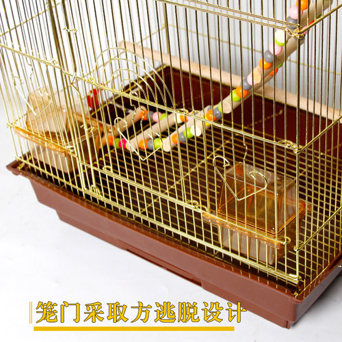 欧式大鸟笼玄风虎皮鹦鹉金鸟笼子大号别墅豪华铁艺鸟笼繁殖箱