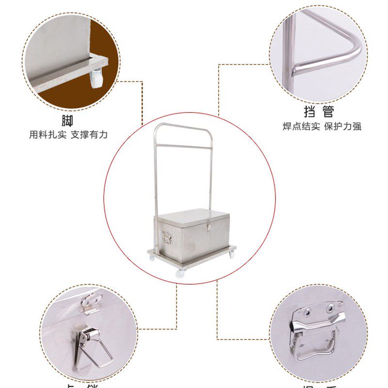 包邮麦芽糖箱连架201不锈钢麦牙糖箱食品车烧腊箱蜜糖水箱皮水箱