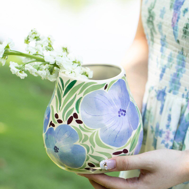 西比尔轻奢陶瓷花瓶花插家居摆件轻奢客厅玄关插干花创意礼品