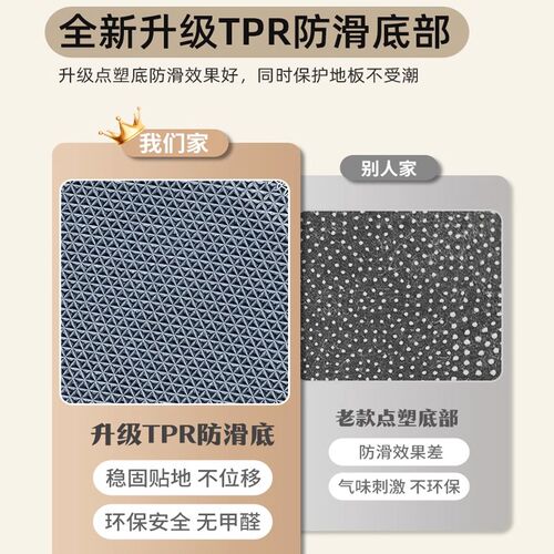 高级灰门垫入户门地垫玄关门口踏脚垫子进门除尘垫子门外防滑地毯