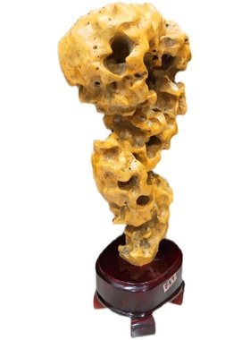 包邮小型太湖石摆件奇石观赏石家居收藏礼品天然原石镇宅石玲珑石