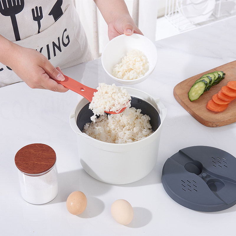 微波炉专用器皿塑料用品米饭蒸饭煲碗蒸用具蒸盒蒸笼微波加热双层图片
