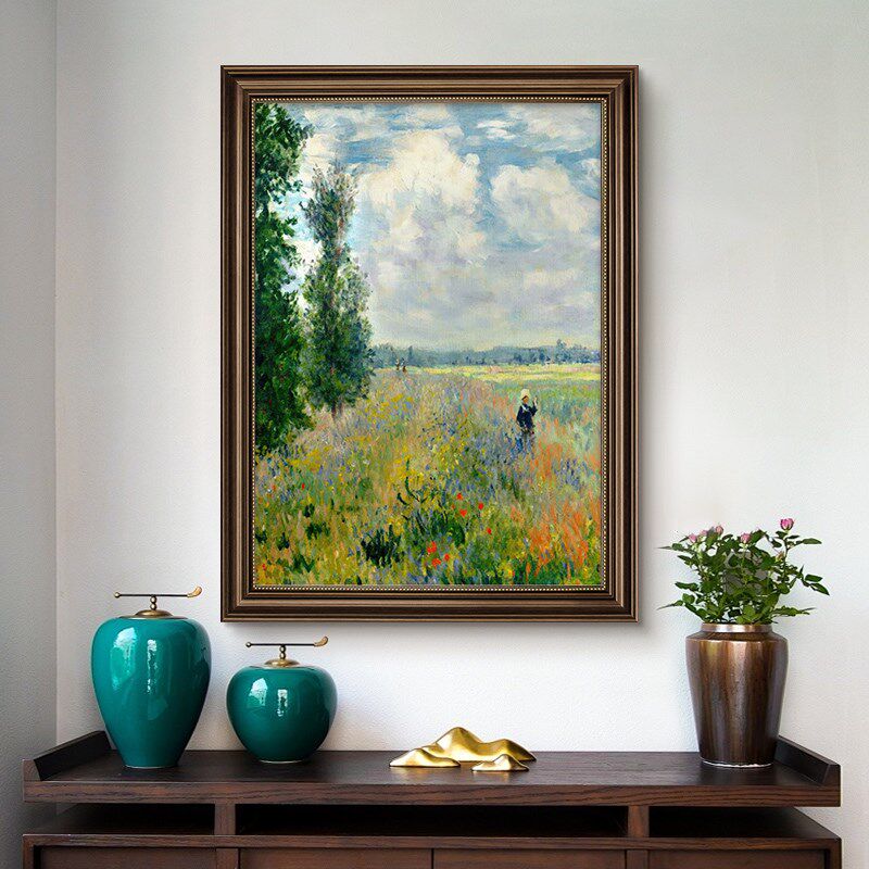 梵高装饰画美式玄关挂画欧式风景油画莫奈世界名画客厅餐厅壁画