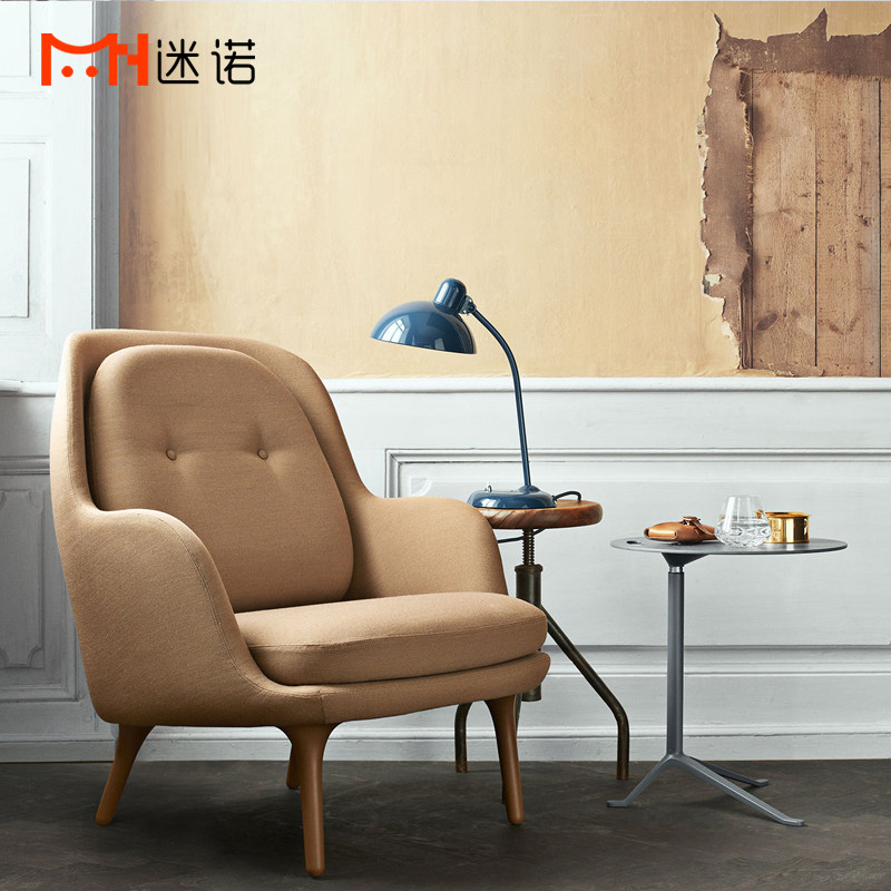 北欧轻奢设计师单人沙发椅样品屋展示中心样板间客厅卧室阳台懒人