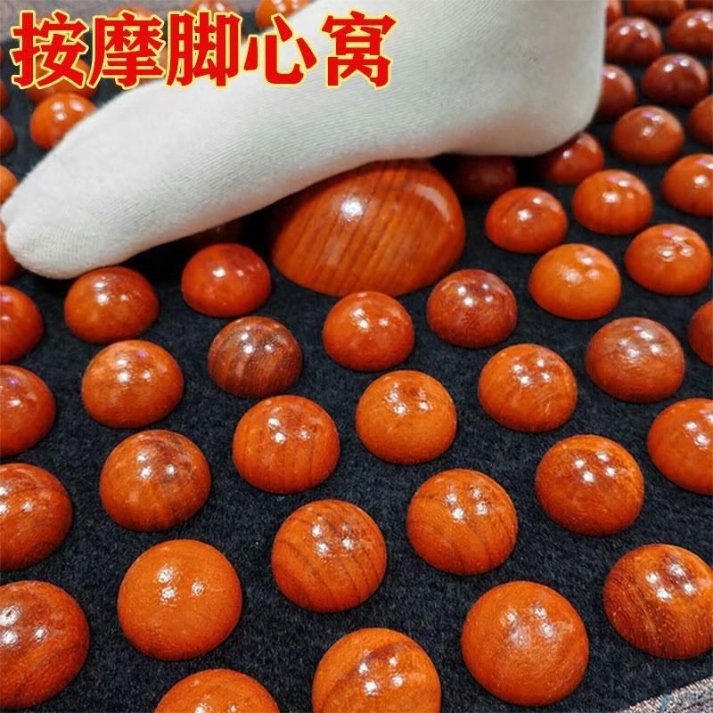 高档红花梨木缓冲足底按摩垫家用足疗走毯指压板踩脚底穴位地垫