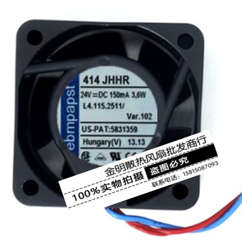 德国/ebmpapst 4025 4CM 414JHHR 24V 3.6W 变频器设备散热风扇