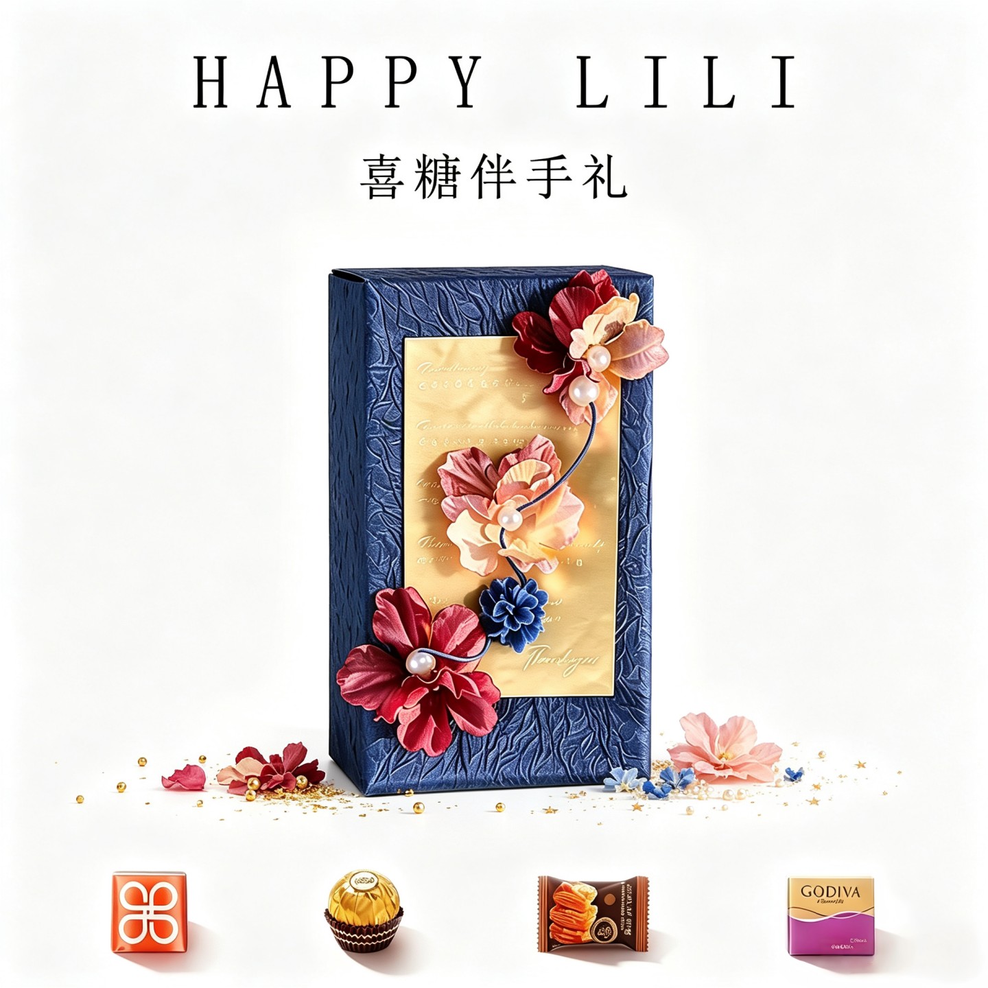质感很出片的复古设计喜糖礼盒
