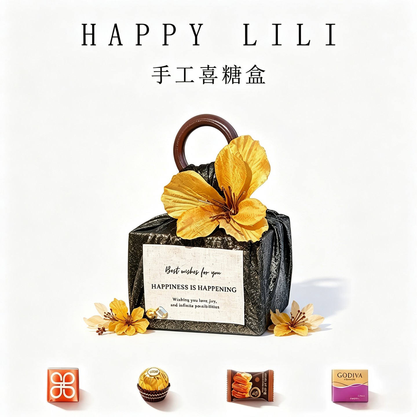 很出片的奢华特别喜糖成品礼盒