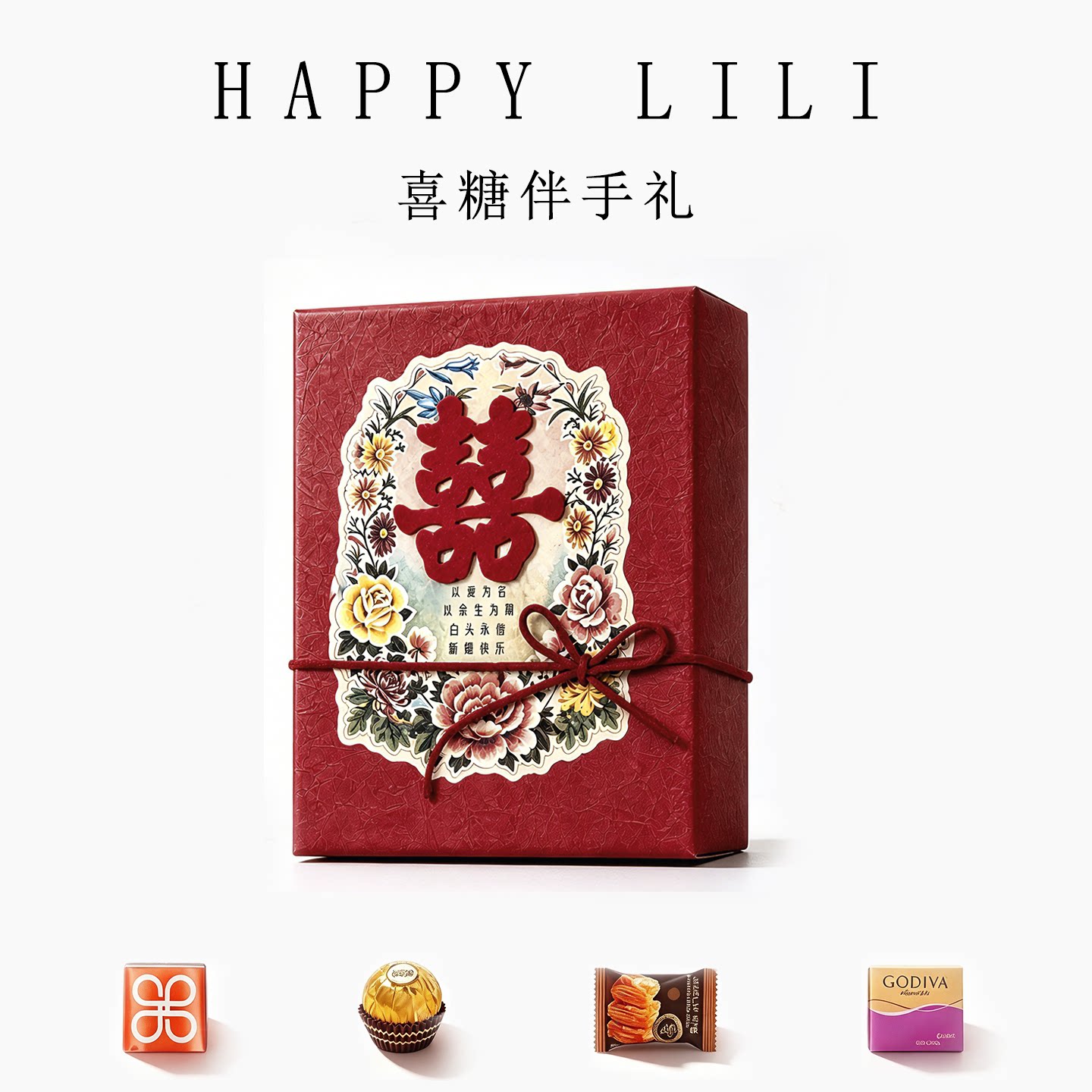 千禧年喜糖盒复古糖果礼盒
