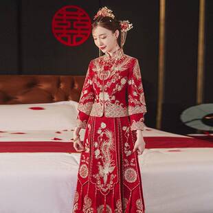 2026新款秀禾服新娘结婚中式婚服中国风情侣秀禾修身显瘦龙凤褂高