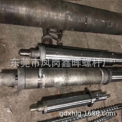 厂家供应佳明注塑机氮化加硬法兰双合金螺杆料筒前机筒头部射嘴座