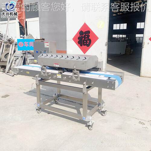 鲜肉切条 雪机鸡柳开机RYM 兔肉不锈钢变花频调速条切条成型设备
