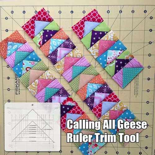 飞雁修边切割尺 Flying Geese Trim Cutting Ruler 新品