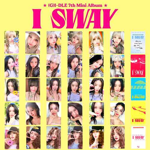 (G)I-DLE女娃 新专I SWAY小卡 特典卡 舒华 雨琦 妮 WITHMUU小卡