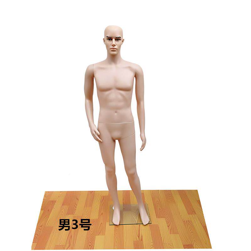 立男直模服装道具/塑料材质业服装展示男模模不含假发商男服装适