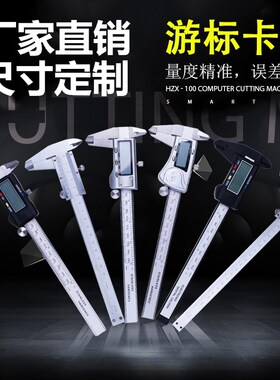 数显游标卡尺工业大卡尺电子高精度不0-150/200/300迷你卡尺定制