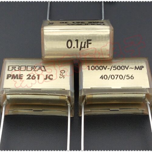 进口芬兰 0.1uF 1000V 500VAC RIFA PME261JC 纸质电容器
