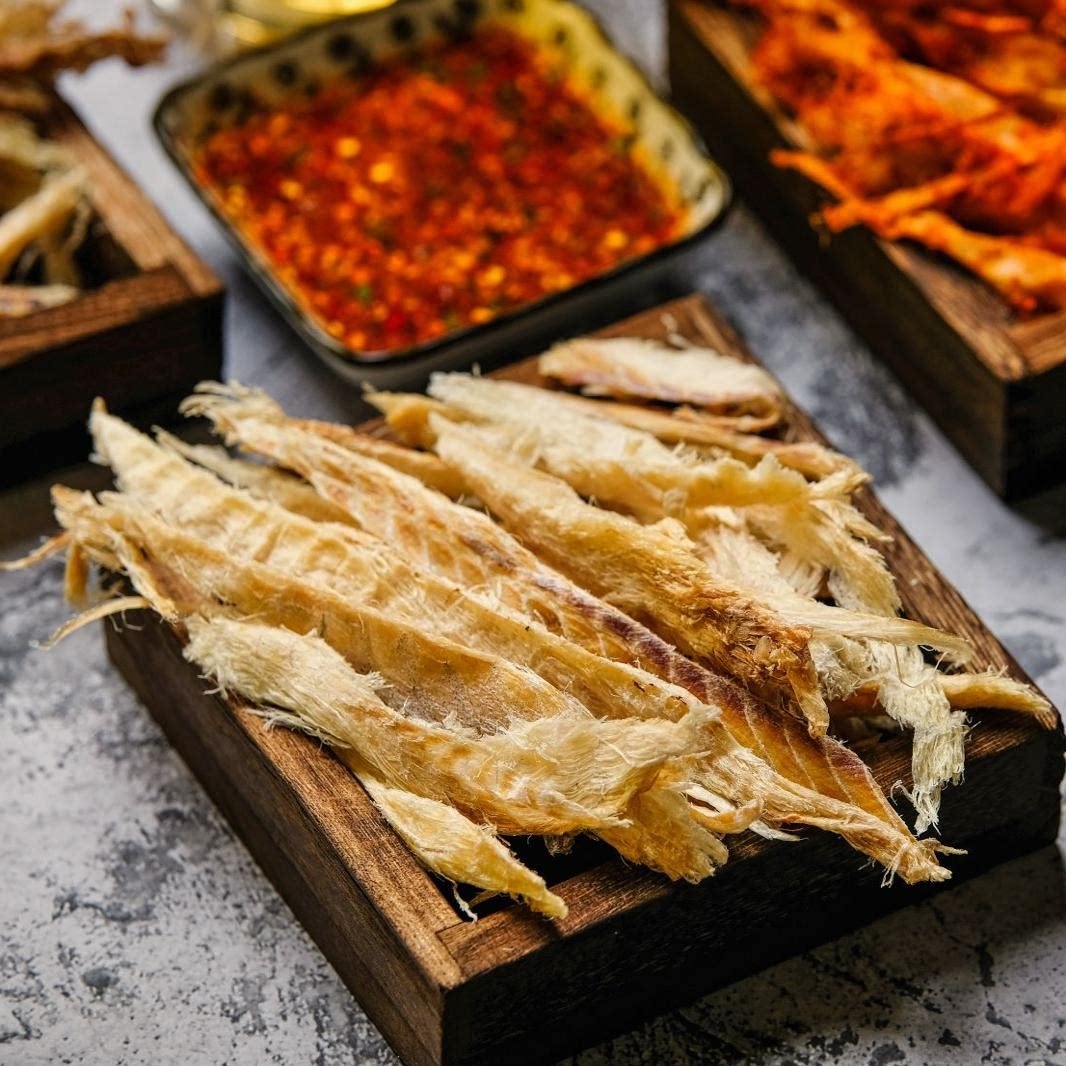 程翼铺明太鱼丝延边朝鲜族特色风味香辣明太鱼干开袋即食下饭零食