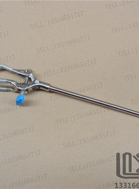开口90mm三爪单顶万用夹 冷凝管夹 烧瓶夹 圆形固定夹十字夹包邮