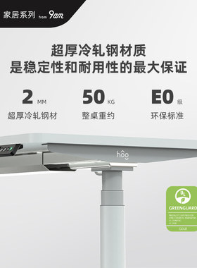 9am升降桌智能电动升降桌电脑办公桌站立家用工作Q台学习书桌Robi