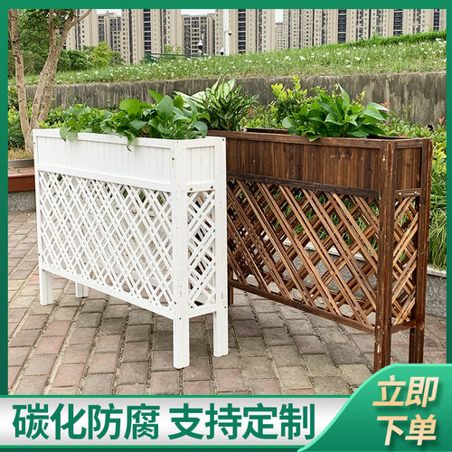 防腐木栅栏围栏庭院花园室外户外护栏室内餐厅隔断阳台绿植木花架