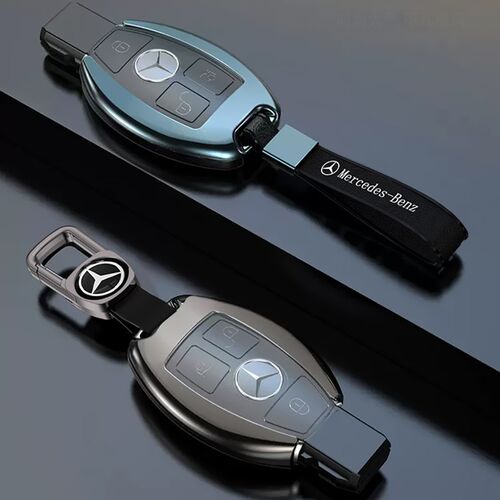 适用于奔驰c260L钥匙套C200L铝壳A级a180车glc260包glaC级e300L扣