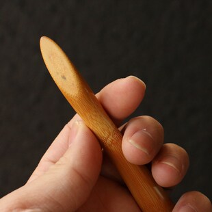 纯手工制作天然竹枝烟斗压棒精磨玉竹枝烟丝按压棍烟具配件竹压棒