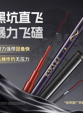 烈火战马速斗超轻超硬台钓手竿