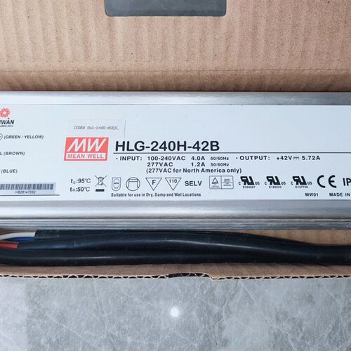 HLG-240H-42B原装明纬240W三合一调光电源42V5.72A