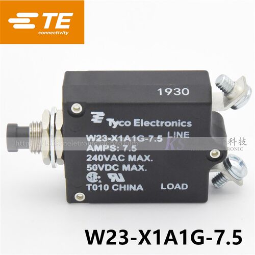 TE W23-X1A1G-7.5 7.5A 7-1393246-7 UL机场设备行李传送带断路器