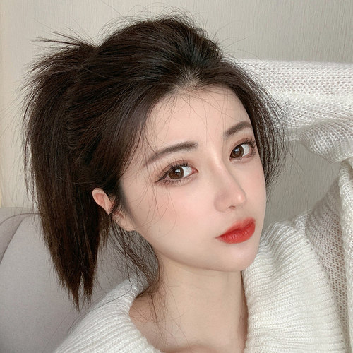 假发片女头顶增厚蓬松器 两侧增发量隐形假发垫 可扎垫发根补发片