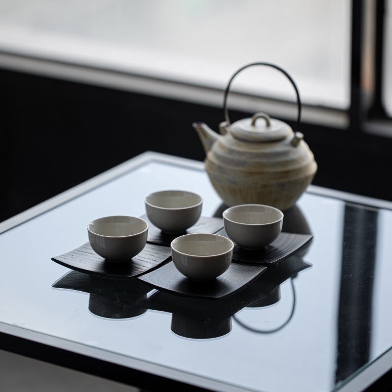 草木祠 实木杯垫 日式原木侘寂风杯托隔热垫防烫茶垫茶具置物垫