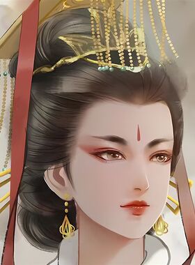 女皇帝武则天画像武媚娘则天顺圣皇后挂画堂屋家神大厅装饰卷轴画