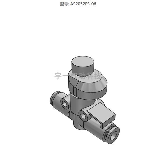 SMC 原装正品AS2052FS-06系列 带刻度的速度控制阀 直通型